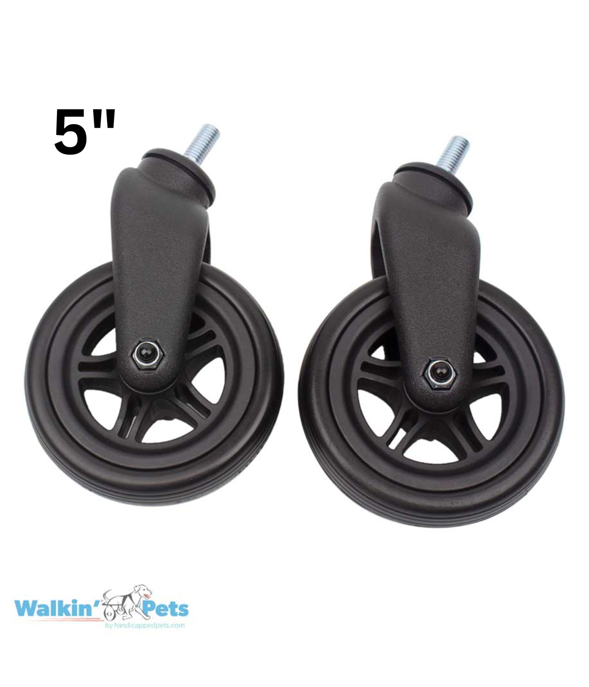 Caster Wheels for Front Wheelchair - Replacement (pair)