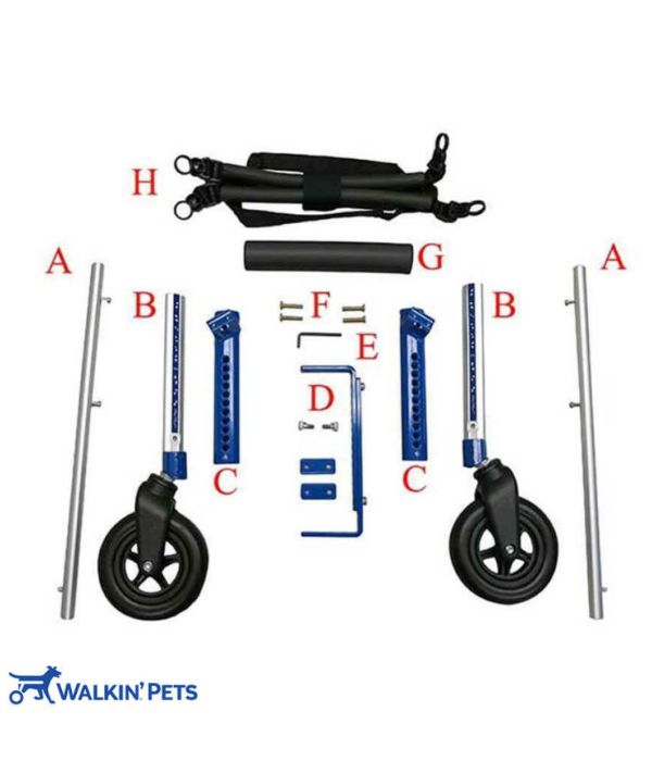 Walkin’ Wheels LARGE Front Wheel Attachment (31 - 82kg)