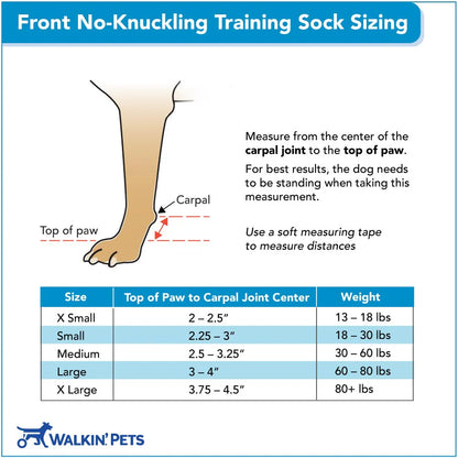 Front No-Knuckling Training Sock