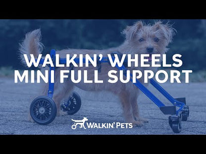 Walkin’ Wheels Full Support Quad 4 Wheel - Dog Wheelchair MINI (less than 3.5kg)