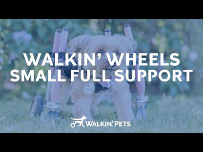 Walkin’ Wheels Full Support Quad 4 Wheel - Dog Wheelchair SMALL (3.5 - 11kg)